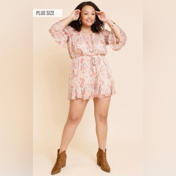 Francesca's Collections Pants - 3x Romper 🧡🩷